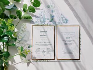 zaproszenia ślubne eukaliptus