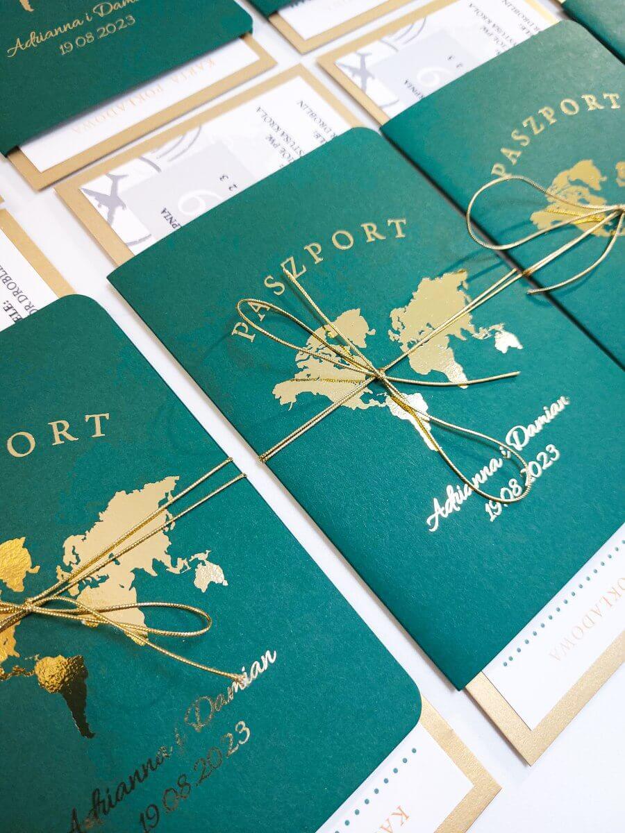 zaproszenia slubne paszport